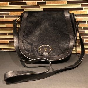Fossil Calf Fur Crossbody